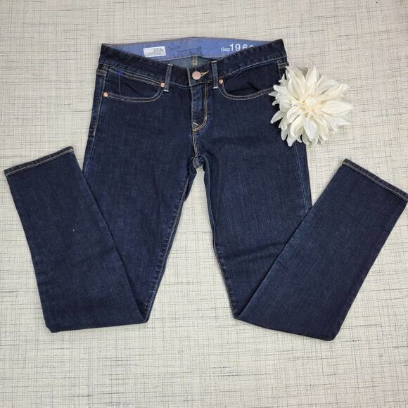 GAP Always Skinny Dark‎ Wash Skinny Jeans 27 / 4 - Picture 1 of 6